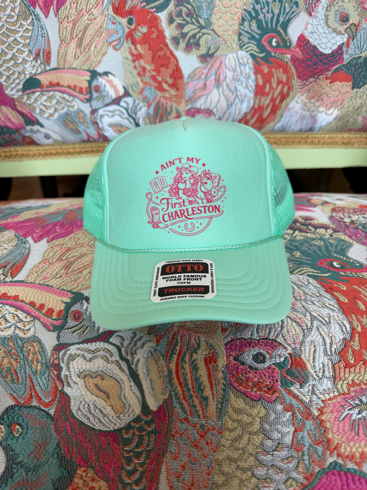 First Charleston Trucker- Seafoam