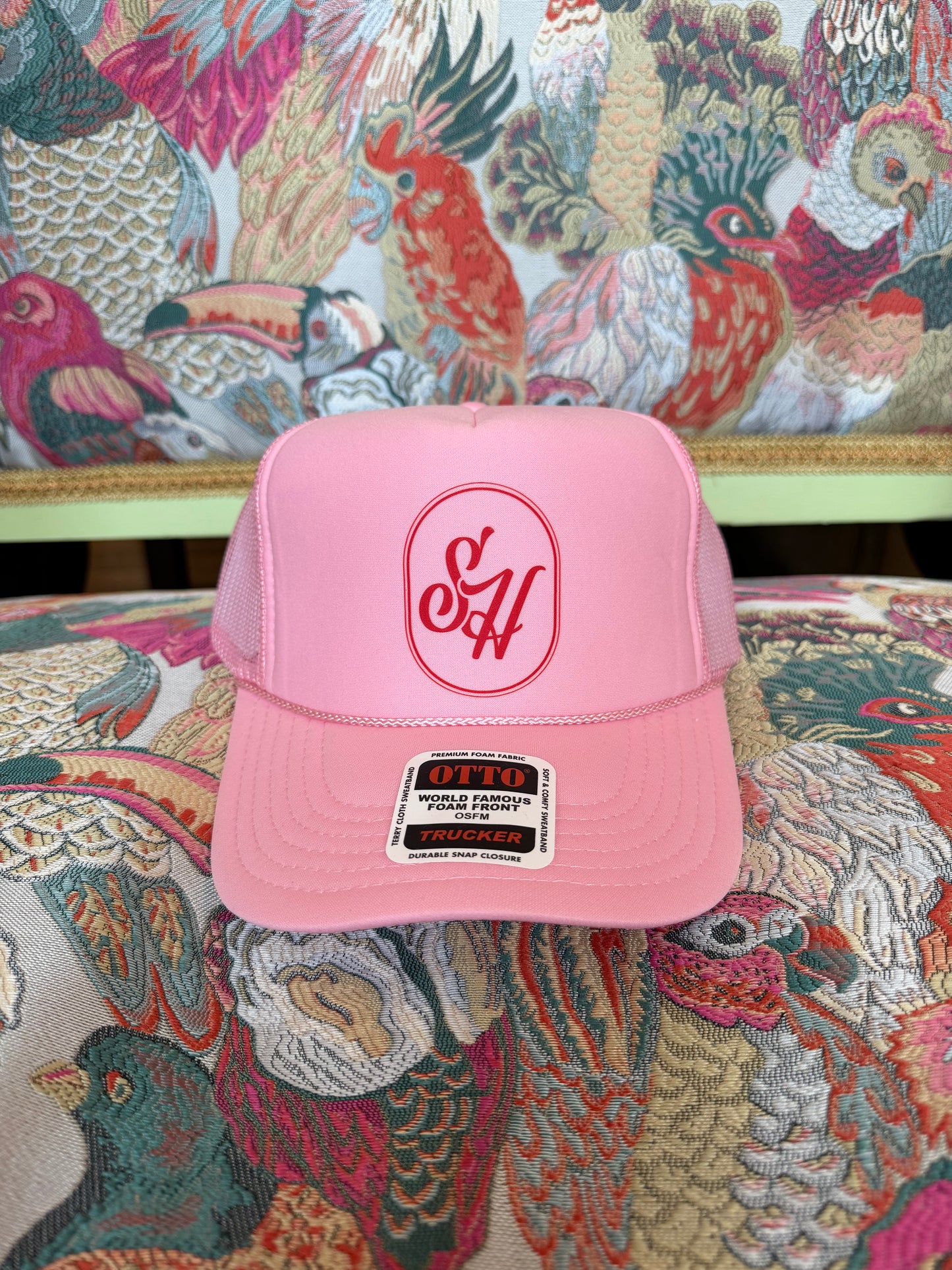 SH Trucker- Pink with Red Signet
