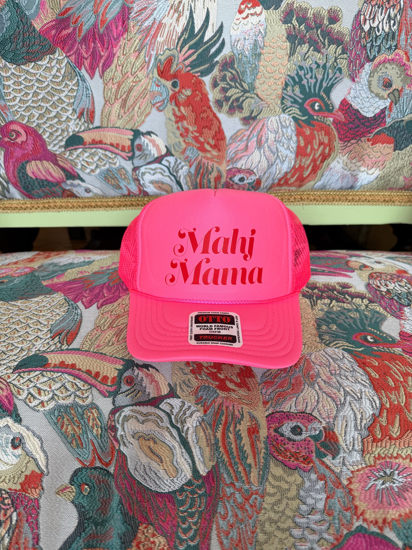 Mahj Mama Trucker- Hot Pink