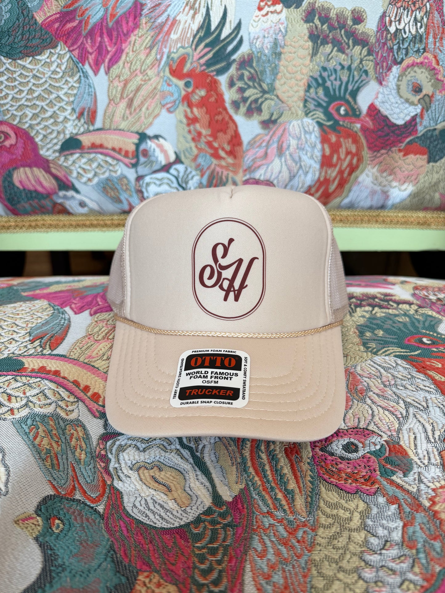 SH Trucker- Tan with Brown Signet