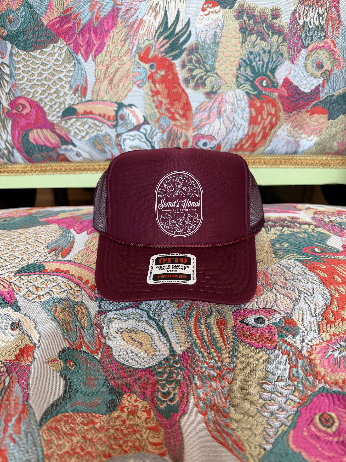 SH Trucker- Maroon with Bashful Badge