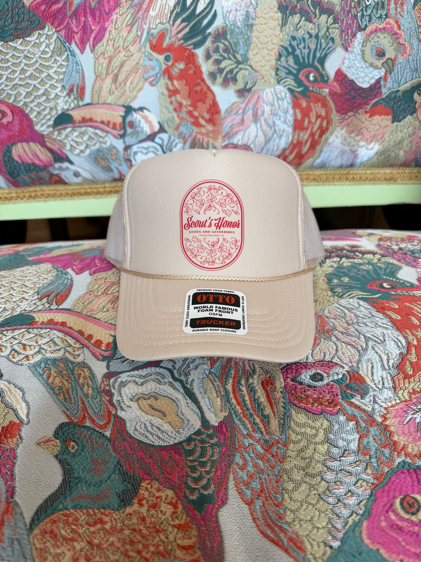 SH Trucker- Tan with Red Badge